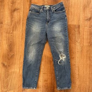 Madewell The Momjean: Comfort Stretch Edition sz 28